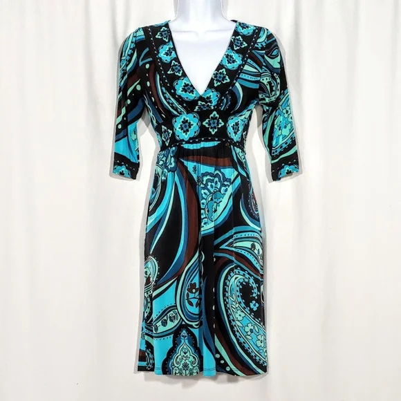 2000s vintage tie back midi dress - Picture 3 of 6